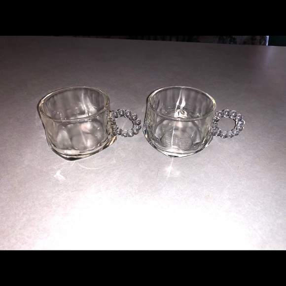 Orchard crystal clear Ball & Rib pair of cups